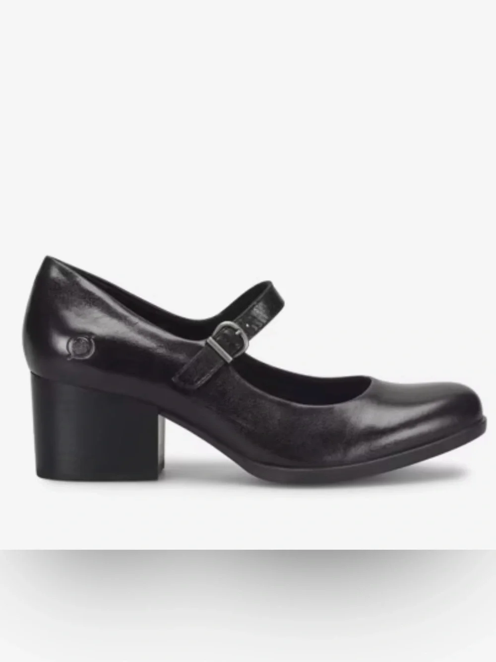 Born Kiki Mary Jane Pumps Women’s 10M Black Leather Block Heel NWT